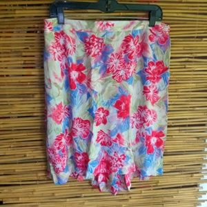 CLC Aloha Skort Red Blue Creme Sz 20W